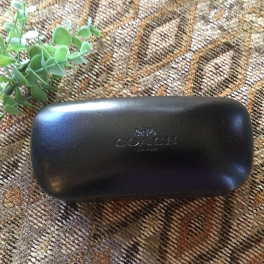Coach Hard Shell Black Glasses Case